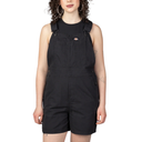 Dickies Women's Lightweight Canvas Short Bib - Black