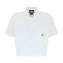 Dickies Women's Cropped S/S Work Shirt White