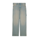 Light blue denim jeans with a faded wash, shown flat against a plain white background.