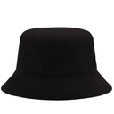 Black bucket hat on a white background