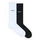 Black and white socks with 'Dickies' branding on a white background