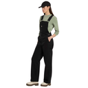 Dickies Women's Loose Canvas Bib Overalls - Black