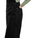 Dickies Women's Loose Canvas Bib Overalls - Black