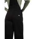 Dickies Women's Loose Canvas Bib Overalls - Black