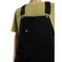 Dickies Loose Canvas Bib Overalls - Black