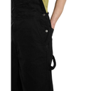 Dickies Loose Canvas Bib Overalls - Black