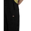 Dickies Loose Canvas Bib Overalls - Black