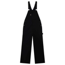 Dickies Loose Canvas Bib Overalls - Black