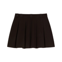 Black pleated skirt on a white background