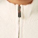 Dickies Women's Ruston Quarter Zip Sweater Egret