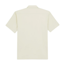 Back view of a plain white t-shirt on a white background