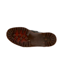 Brown boot sole on a white background