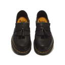 Dr. Martens Adrian Yellow Stitch Ambassador Leather Loafer Shoes - Black