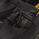 Dr. Martens Adrian Yellow Stitch Ambassador Leather Loafer Shoes - Black