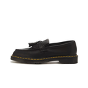 Dr. Martens Adrian Yellow Stitch Ambassador Leather Loafer Shoes - Black
