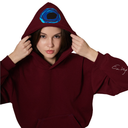 Eviλ Eye Cyclops Hoodie - Deep Burgundy