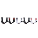 Globe Triple Stripe Crew Socks (5 Pack) - Assorted