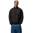 Carhartt WIP Half Zip American Script Sweatshirt - Black
