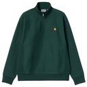 Carhartt WIP Half Zip American Script Sweatshirt - Dark Fir