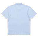 Hélas Aldo Knit Full Zip Polo - Light Blue