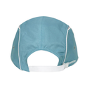 Teal cap with white trim on a white background