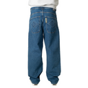Homeboy X-tra Baggy Diamond Denim Pants Washed Blue