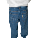 Homeboy X-tra Baggy Diamond Denim Pants Washed Blue