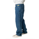 Homeboy X-tra Baggy Diamond Denim Pants Washed Blue