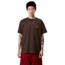 Carhartt WIP S/S Chase Tee - Tobacco / Gold - Ministry Of Concrete