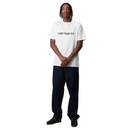 Carhartt WIP S/S Script Tee White Black