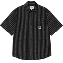 Carhartt WIP S/S Drewe S/S Shirt Heart C Pinstripe Black