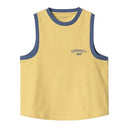 Carhartt WIP Women's 89 Ringer A-Shirt Air Yellow Blue Iris