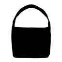 Black silhouette of a tote bag on a white background