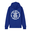 Kuro Neko Circle Logo Zip Hoodie - Blue