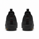 Black sneakers with The North Face logo on a white background