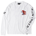 Parra Not Finished L/S Tee - White