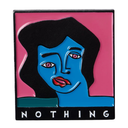 Parra Nothing Face Enamel Pin - Pink