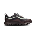 Black hiking shoe on a white background