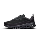 Black Nike Air Max running shoe on a white background