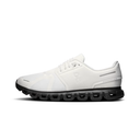 Navy blue studded flat shoe on a white background