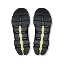 Black sandal sole with a white background