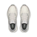 White athletic shoes with visible 'On' branding on a white background