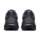 A pair of dark gray and black athletic sneakers shown from the back, featuring the 'on' logo on the heel tabs, set against a plain white background.