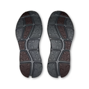 A pair of athletic shoe soles shown from the bottom, featuring a segmented tread pattern in dark gray and brown, with the brand name 'UPO' embossed in some sections, on a plain white background.