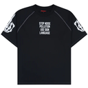 Pleasures Pollution Boxy Raglan Tee Black