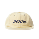 Parra Lowercase Script Logo 6 Panel Hat - Natural