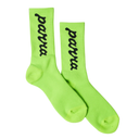 Parra Lowercase Scriptlogo Crew Socks - Acid Green