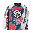Colorful jersey with PARA branding on a white background