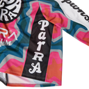 Colorful sports jersey with 'Patra' branding on a white background