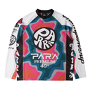 Colorful long-sleeve shirt with 'Para' branding on a white background